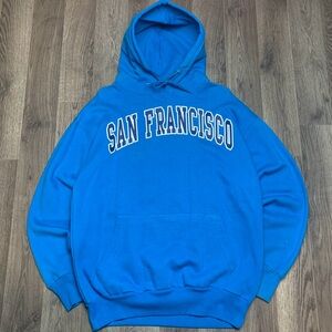 Y2K 2000s San Francisco California Spellout Hoodie Men’s Size Medium